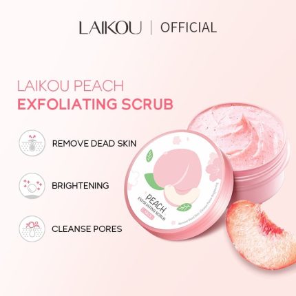 Laikou Peach Exfoliating Body Scrub - 90gm