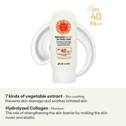 3W CLINIC Intensive Sun Body Cream SPF 40PA++ 150g