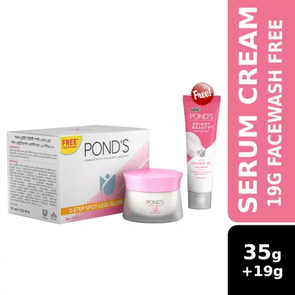 Ponds Bright Beauty Serum Cream 35g Free Pond's Facewash Bright Beauty 19g