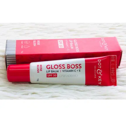 DOT & KEY Gloss Boss Lip Balm Vitamin C+E SPF 30 - Rose Blush