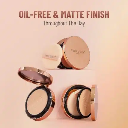 Swiss Beauty Silky & Smooth Oil Control Pressed Powder Compact with SPF 15 - 04 Natural Beige