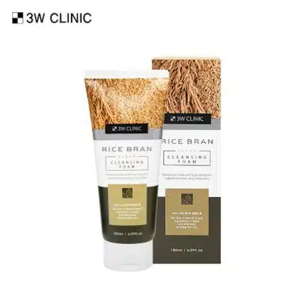 3w Clinic Rice Bran Clear Cleansing Foam - 180ml
