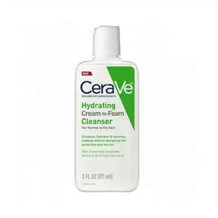 Cerave Hydrating Cream To Foam Facial Cleanser Dry Skin - 87ml