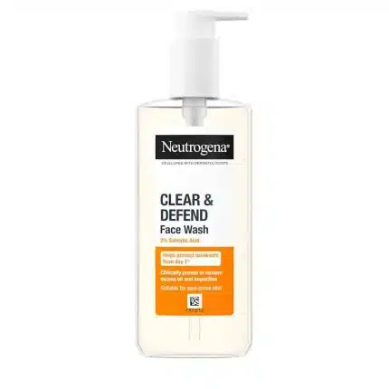 Neutrogena 2% Salicylic Acid Clear & Defend Facial Wash Oil Free - 200ml