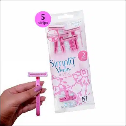 Gillette Simply Venus Basic Razor for Women - 5 pcs
