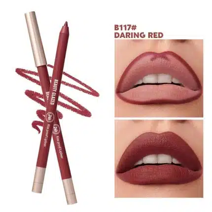 Beauty Glazed Waterproof & Long Lasting Lipliner Pencil - B117 Daring Red