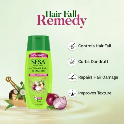 SESA Onion Shampoo Herbal Anti Hair Fall Shampoo - 100ml
