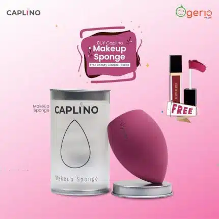 Buy Caplino Makeup Sponge Get Free Beauty Glazed Lipsticks - Deep Magenta