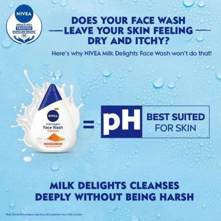 NIVEA Milk Delights Turmeric Face Wash 100ml