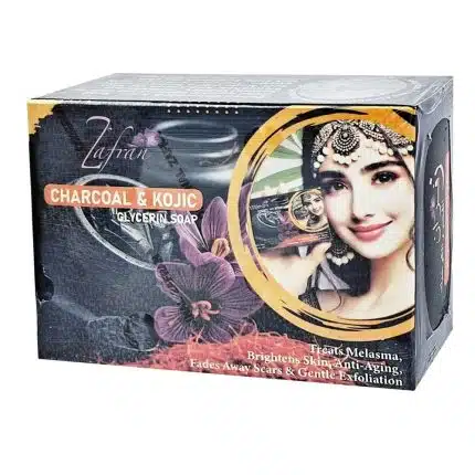 Zafran Charcoal & Kojic Glycerin Soap - 100gm