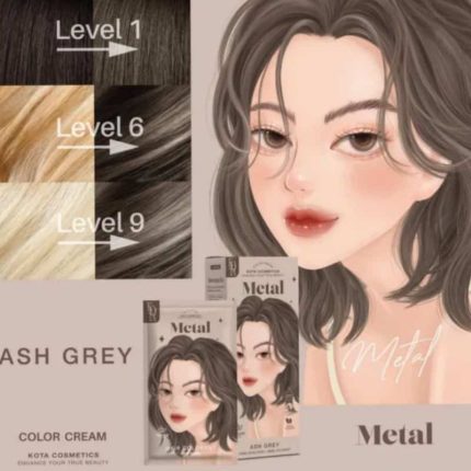 Kota Cosmetics Hair Color Metal Ash Grey