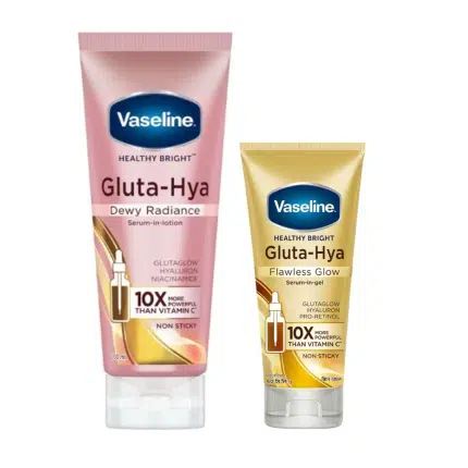 Vaseline Gluta-Hya Dewy Radiance & Flawless Glow Body Lotion Combo – 200ml + 70ml