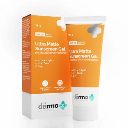 The Derma Co Ultra Matte Sunscreen Gel SPF 60 Pa+++ 50g