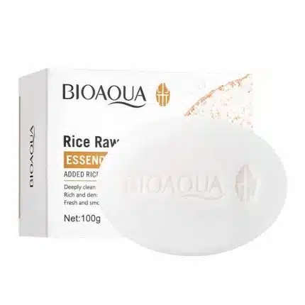 Bioaqua Rice Essence Soap Bath Oil Control - 100g