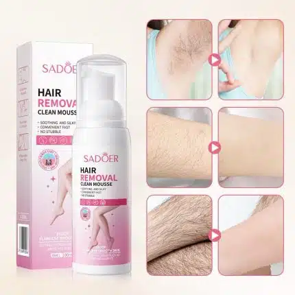 SADOER Hair Removal Clean Mousse Creams Underarm Arm Leg Body 100ml