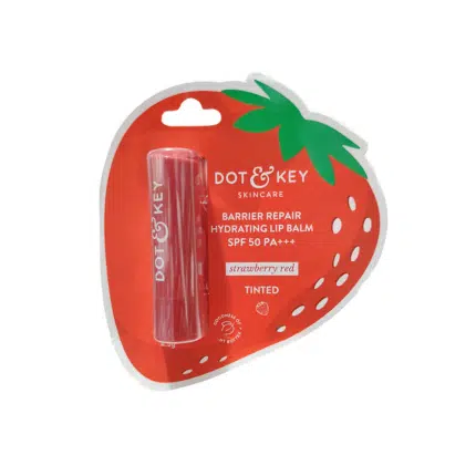 Dot & Key Barrier Repair Hydrating Lip Balm SPF 50+ PA+++ - Strawberry Red (Tinted)