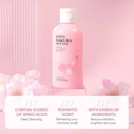 Laikou Japan Sakura Body Wash - 100gm