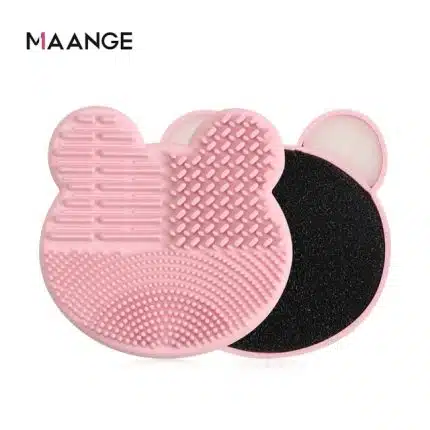 Maange Makeup Brush Cleaner Pad Silicone  - Bear Edition