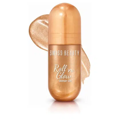 Swiss Beauty Roll n Glow Glitter Oil - Roll n Gold