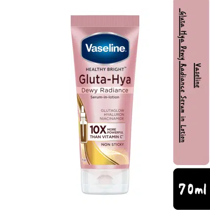 Vaseline Gluta Hya Dewy Radiance Serum in Lotion 70ml ( India )