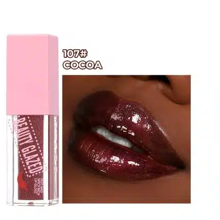 Beauty Glazed Hot And Spicy Rich Lip Gloss COCOA 107
