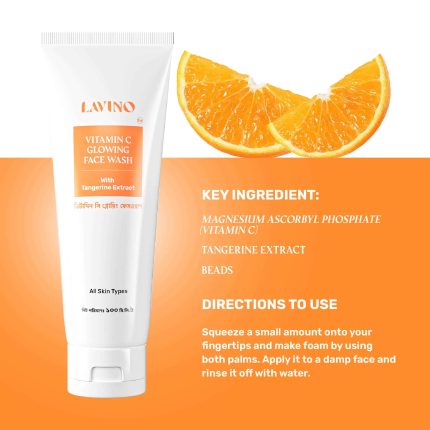 Lavino Vitamin C Face Wash - with Tangerine Extract-100ml