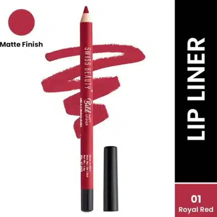 Swiss Beauty Bold Matt LipLiner Bright Royal Red 01