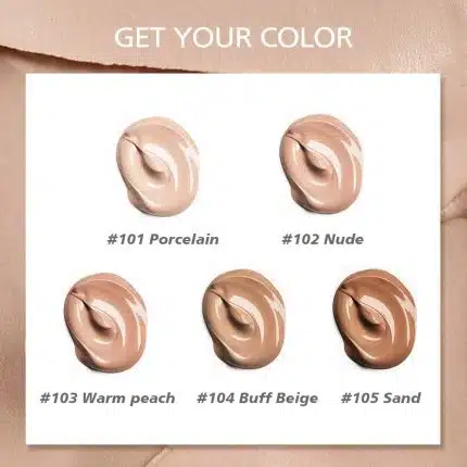 Beauty Glazed Foundation Waterproof Sand 105 - 30ML