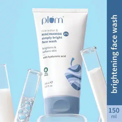 Plum Rice Water & Niacinamide 2% Simply Bright Face Wash - 150ml