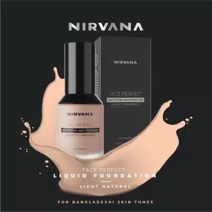 Nirvana Liquid Foundation Perfect Coverage 30ml - Light Natural