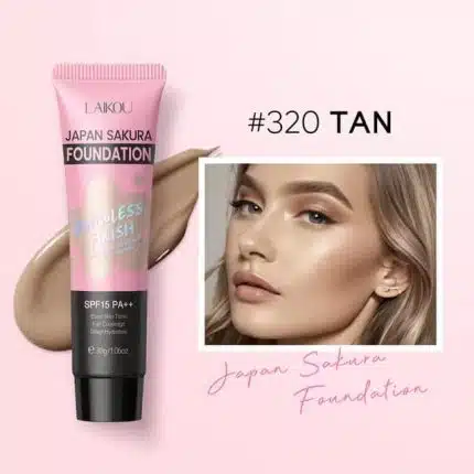 LAIKOU Sakura Foundation Tan Flawless Finish SPF15 PA++ - 320