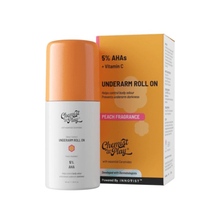 Chemist At Play Underarm 5% AHA Roll-On 40ml - Peach Fragrance