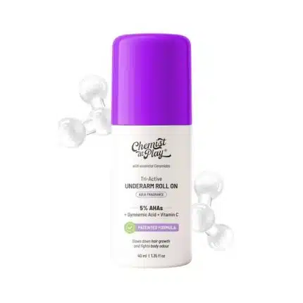 Chemist At Play Tri- Active Underarm 5% AHA Roll-On 40ml - Aqua Fragrance