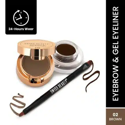 Swiss Beauty Eyebrow & Gel Eyeliner 2in1 - 02 Brown