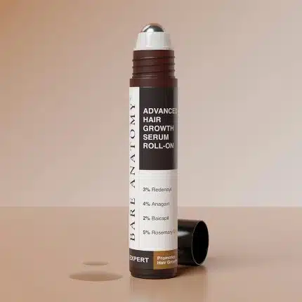 Bare Anatomy Advanced Hair Growth Serum Roll-On with 3% Redensyl, 4% Anagain, 3% Bicapil & 5% Rosemary -  25 ml