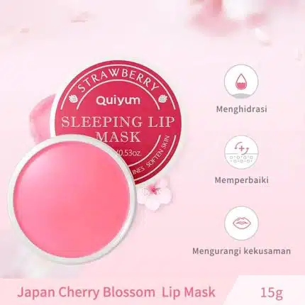 Quiyum Strawberry Sleeping Lip Mask - 15g