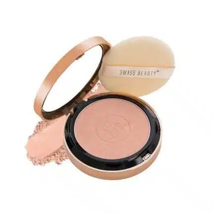 Swiss Beauty Silky & Smooth Oil Control Pressed Powder Compact with SPF 15 - Nude Beige 01