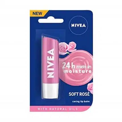 Nivea Soft Rose Caring Lip Balm - 4.80g