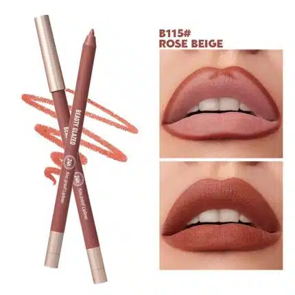 Beauty Glazed Waterproof & Long Lasting Lipliner Pencil - B115 Rose Beige