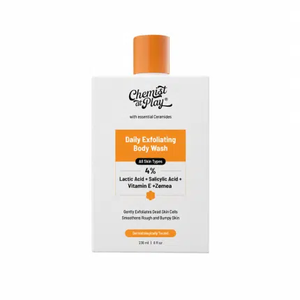 Chemist At Play Exfoliating Body Wash 4% Lactic acid + salicylic Acid + vitamin E - 236ml