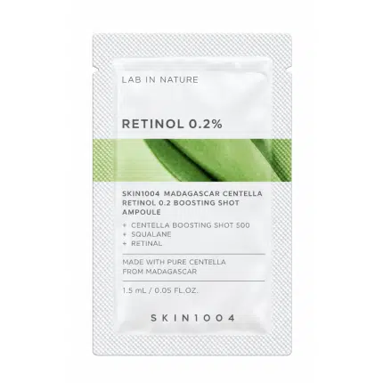 SKIN1004 Madagascar Centella Retinol 0.2 Boosting Shot Ampoule- 1.5ml