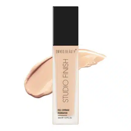 Swiss Beauty Studio Finish Full Coverage Foundation Ivory Rose 01 - 30ml