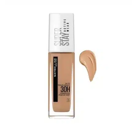 Maybelline Super Stay Foundation Warm Sun 36 - Full Coverage 30-hour Long-lasting Liquid Foundation