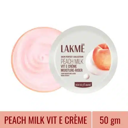Lakme Peach Milk Vitamin E Moisturiser Cream - 50g