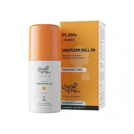 Chemist At Play Underarm 5% AHA Roll-On 40ml - Fragrance Free