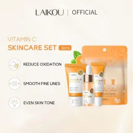 Laikou Vitamin C Skincare Set Travel Kit - 3pcs