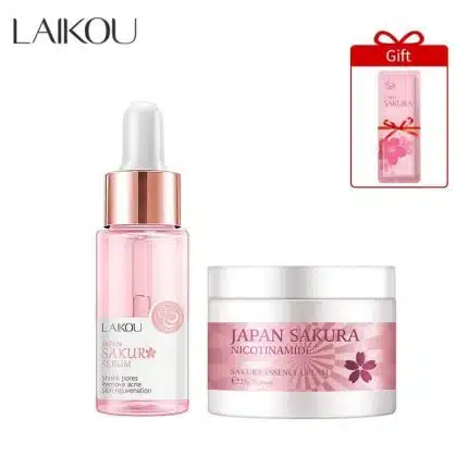 LAIKOU Japan Sakura Serum & Cream ( 17 ml +25 gm )