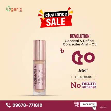 Revolution Conceal & Define Concealer 4ml - C5