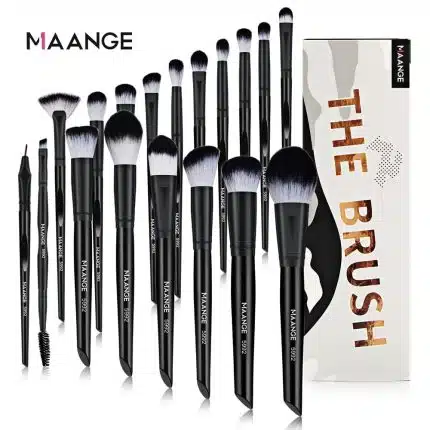 MAANGE 18 Pcs The Brush Set - Dark Black