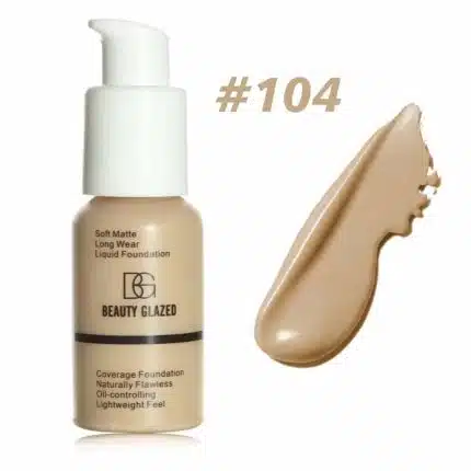 Beauty Glazed Foundation Waterproof Buff Beige 104 - 30ML